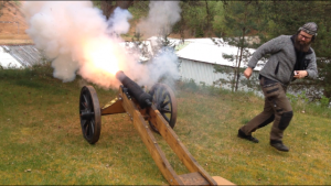 "Kanonkul" på skjutbanan utlovas, dock skjuter vi inte med andra kanoner än våra egna, handkanoner, vid detta tillfälle!